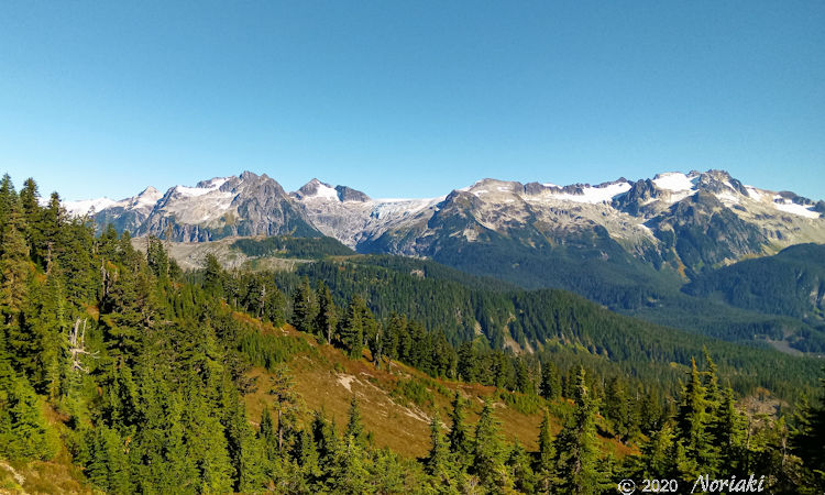 Mamquam Icefield からの氷河が見え始めた画像
