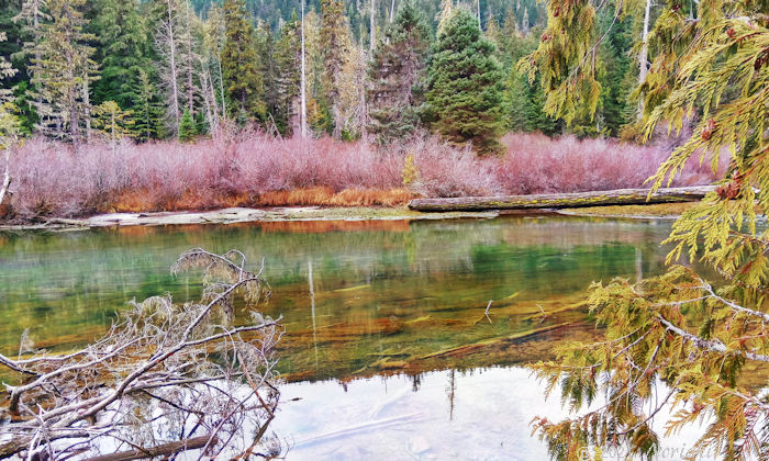 11月　湖が比較的透き通っている景色