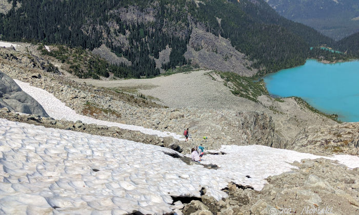 途中で出会ったカナダ人の母息子と母娘の別々の二組