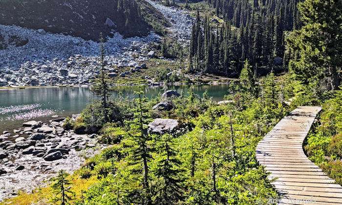 ハーモニーレイクのボードウォーク