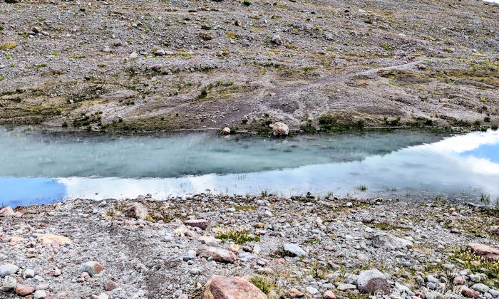トレイルが水没