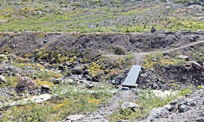 ジグザグ川 Zig Zag Creek と小さな橋