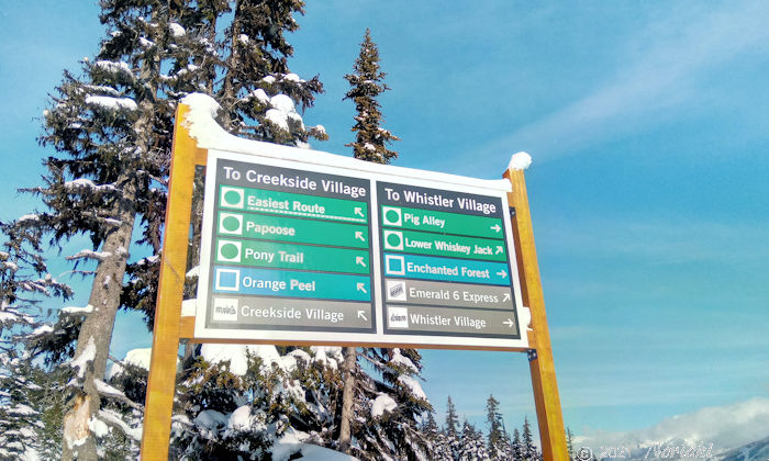 クリークサイドとビレッジの分岐点の一つ